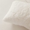 Furry Pillow Cases White 26"x20", Faux Fur Shaggy Plush Fuzzy