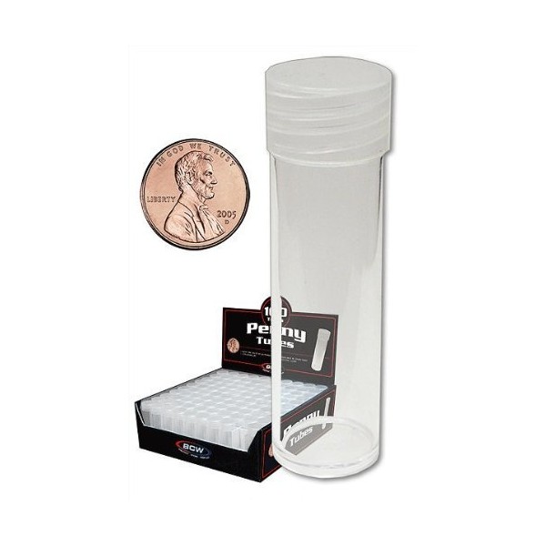 BCW Penny Coin Tubes - 100 ct