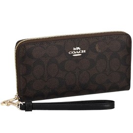 Coach CW778 Bill Wallet, brown/black, One size