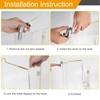 Hibbent Universal Metal Side Mount Toilet Handle Replacement Kit, Brass