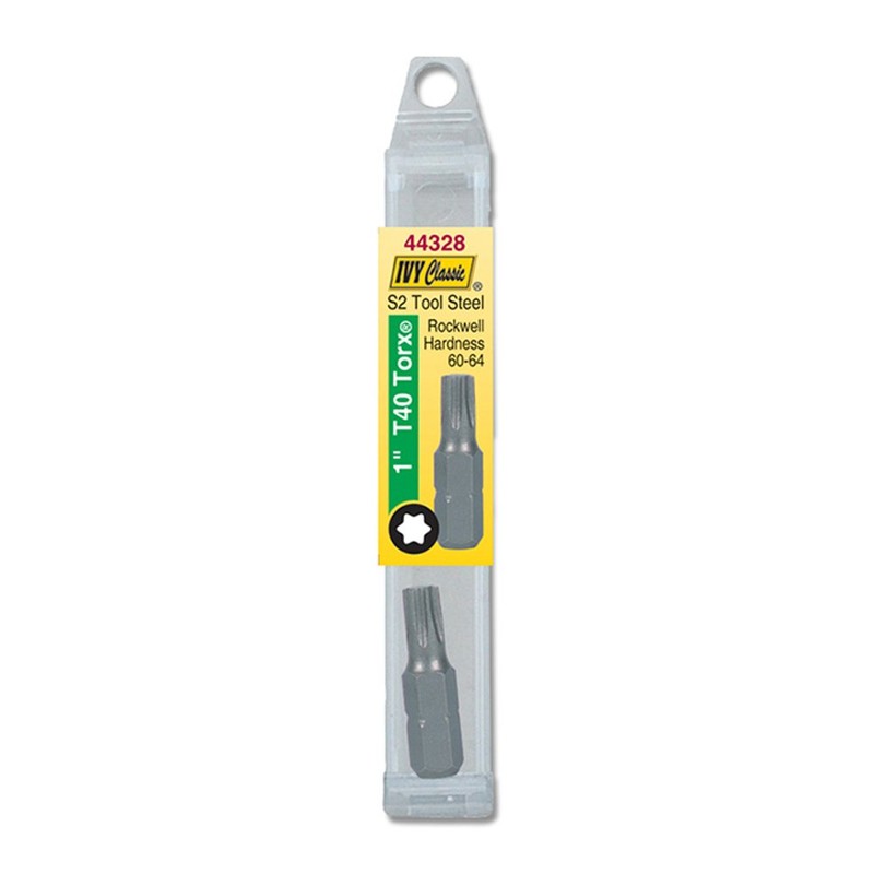 IVY Classic 44328 1-Inch T40 Torx Insert Bit, Impact Plus,