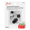 Dritz, Surtido, 9 y 11 mm, 20 botones de camisa,