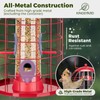 Kingsyard Caged Bird Feeder for Outdoor Hanging - Upgraded Metal