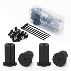 Starlink Cable Routing Kit for Wall-Through,with 1" Spade Drill Bit,Long Drill Bit, 4PCS Wall Grommets,Wall Wires Cilps and Starlink Cable Installtion Accessories (4 PCS Wall Grommets)