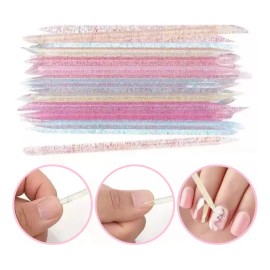 Noved 200 Piezas Palitos De Naranjo Glitter Para Uñas Cutículas