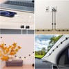 XuJJJJunB Cable Clips Black 20-Piece Set Wire Stopper Cord Clip