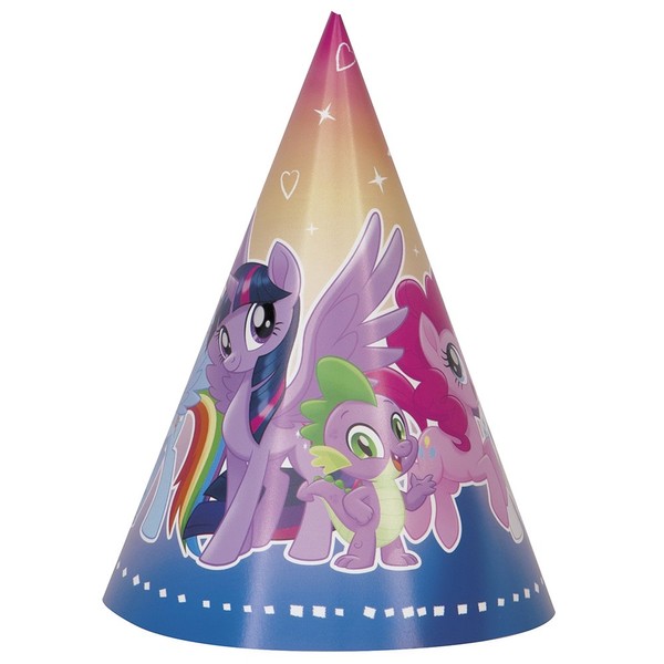 Unique Industries My Little Pony Party Hats Birthday (8 Piece)