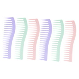 TOVINANNA 6pcs Wide Tooth Combs for Men Detangling Combs Soft for Curly Hair Wet Dry Styling Safe and Lightweight Hair Accessories