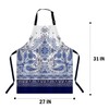 Xuwenz Paisley Pattern Apron Adjustable Neck Bib Apron for Men