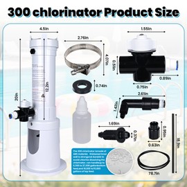 Wudey Upgraded R171016 Pool Chlorinator 300 Chlorinator Compatible with pentair Rainbow Automatic Chlorine/Bromine Off-Line Pool and spa Feeder，Replacement R171016 Pool Chlorinator