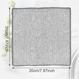 10 Pcs Wire Cleaning Cloths - Multifunctional Non-scratch Wire Dishcloths, Soft Microfiber Dishwashing Rags for Wet and Dry Cleaning, Reusable Mesh Dish Cloths for Kitchen Washing Dishes
