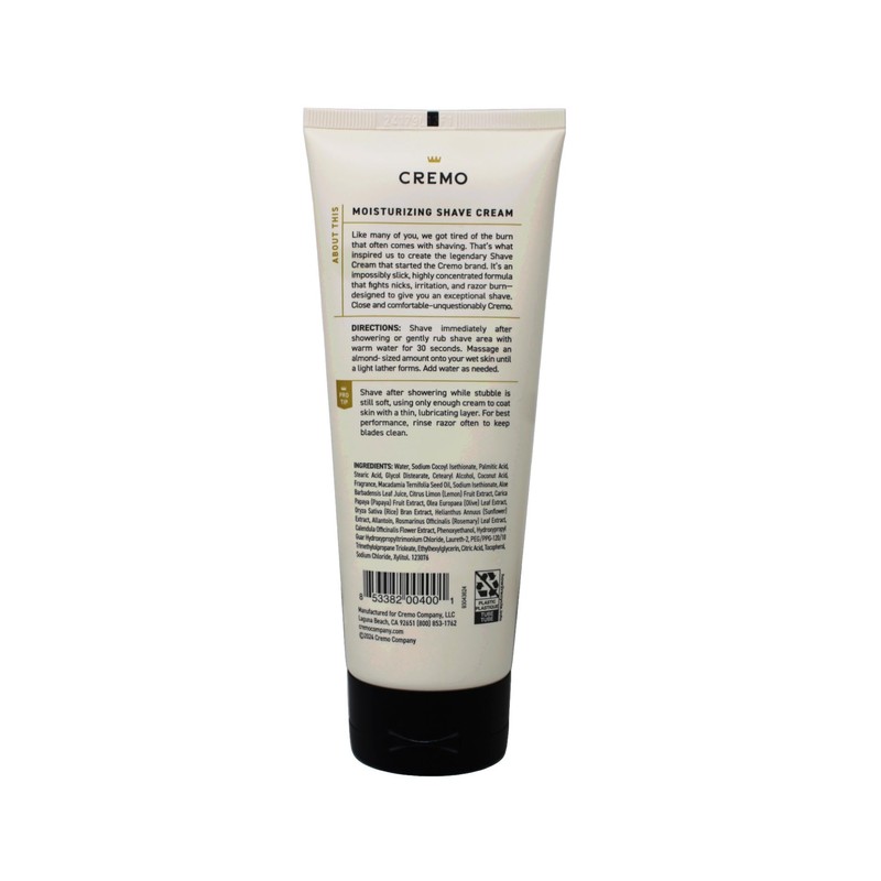 Cremo Shave Cream, Classic Citrus, 6 fl oz (Pack of