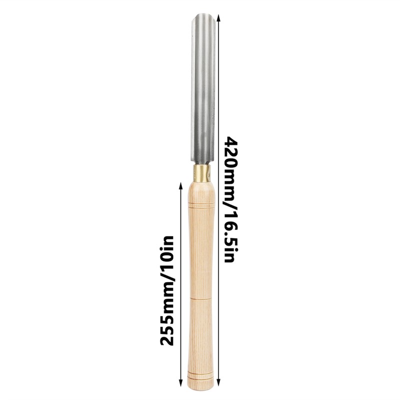 Wood Turning Tool Hand Held HSS Blade Hardwood Handle Woodworking