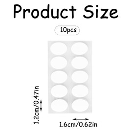 Rumyve 100pcs Transparent Invisible Earring Stickers,Earlobe Support Patches,Invisible Earring Stickers Earrings Support Pads,for Long Time Wearing Earrings