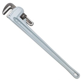 Stark USA 36" Aluminum Straight Pipe Wrench, 36-inch Plumbing Wrench Adjustable Jaw Non-Stick Adjustable Cr-Mo Jaw Opening Heavy Duty Aluminum Straight Handle Plumbing Wrenches, Perfect Plumbers Tool