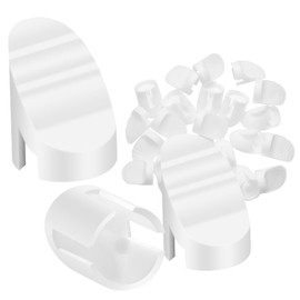 Wonderjune 50 Pcs Door Screw Hole Plugs Entry Door Frame Plugs Plastic,White(Diameter 3/8 x 5/16 Inch,Compatible with Therma-tru Fiber Classic and Smooth Star)