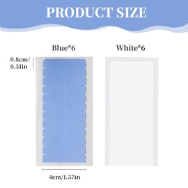 Bettinay 192PCS Hair Extension Tapes, Double Tape Hair Extensions Tabs Glue Strips for Wigs Replacement