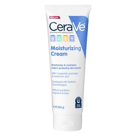CeraVe Baby Cream | Gentle Moisturizing Cream with Ceramides | Fragrance, Paraben, Dye & Phthalates Free | Rich & Non-Greasy Feel | Gentle Baby Skin Care | 8 Ounce