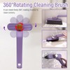 3 Pieces Multi-Function Rotating Crevice Cleaning Brush, Joint Cleaning Brush