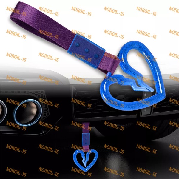 Unbranded Crystal Broken Heart TSURIKAWA Blue Ring Train Bus Handle
