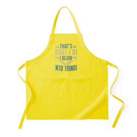 CafePress Saxophonist I Blow Into Things Saxophone Kitchen Apron with Pockets, Grilling Apron, Baking Apron