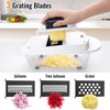 8 Blade All-in-1 Vegetable Chopper Mandoline Slicer with Container, Food