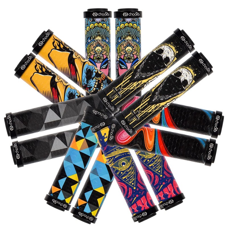 Chooee 3D Mountain Bike Bicycle Grips MTB Bicycle Handlebar Grips