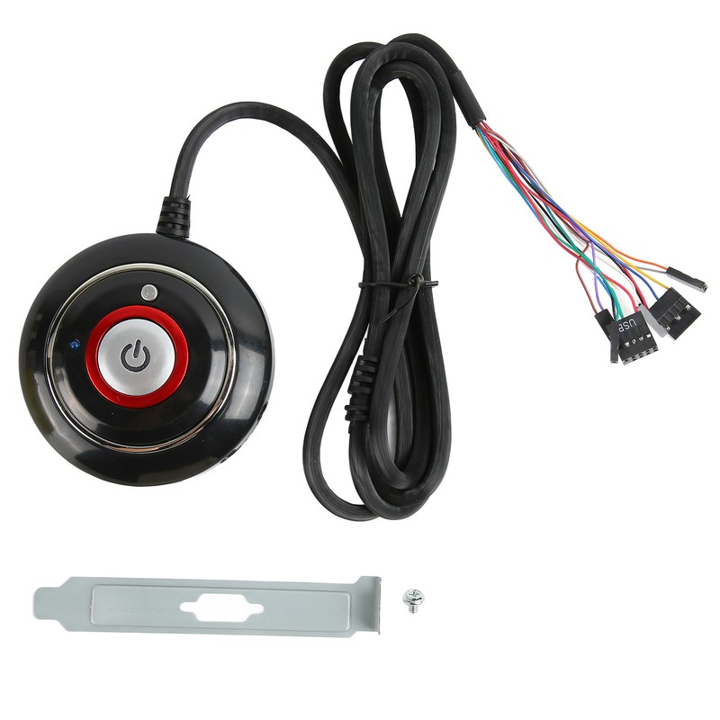PC Power Button Strong ABS Light Weight Simple Installation Plug