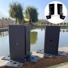 4 PCS Adjustable Base Bracket for 4x4,6x6,8x8 Post，Heavy Duty Wood