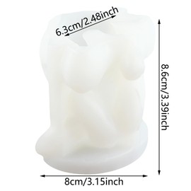 XFNMS Elephant Candle Mold Animal Elephant Resin Casting Silicone Molds for DIY Candle Making Aromatherapy Plaster Candle Polymer Clay Craft Home Decoration