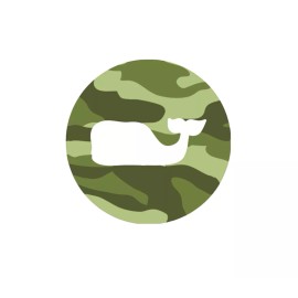Vineyard Vines White Whale Camouflage Military Sticker Hydro Yeti Car Truck