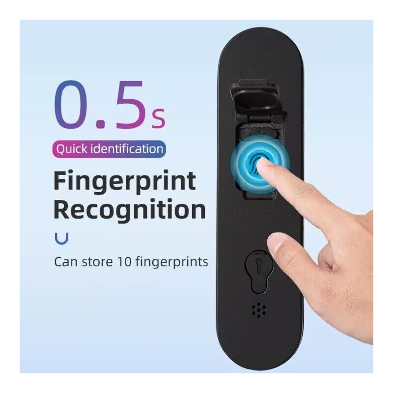 ROCKBROS Bike U Shape Lock Smart Bluetooth Fingerprint Lock Phone