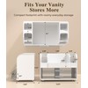 Makeup Organizer for Vanity,Countertop Cosmetic Organizer with 2 Clear Drawers