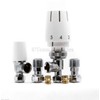 ERES Thermostatic Radiator Valve 8MM 10MM LOCKSHIELD TRV Angled Pack
