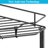 HuggieGems 4 Tier Floor Standing Corner Shower Caddy Organizer Shelf