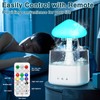 Cloud Humidifiers 450ML Water Drip Mushroom Humidifiers with Remote Control