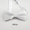 100% Silk Bow Ties for Men, Silk Solid Self Tie,