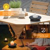 Solar Floating Pool Candle Lights, 3-Pack Solar-Powered Small Floating Candles