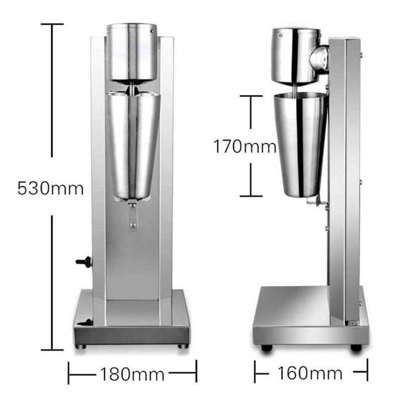 Electric Milk Shaking Machine, Commercial Home Milkshake Maker Stainless Steel