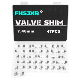 FHSJXR 7.48mm Adjustable Valve Shim Kit for Honda CRF250R 2004-2017 / NPS50 Ruckus 2003-2014/Yamaha YZ250F 2001-2012/KX250F 2004-2012/KLX300R 1997-2005/Suzuki GSX-R750 1993-2011(47PCS)