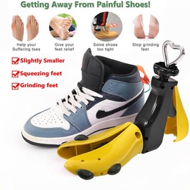 OPATER Shoe Stretcher Men Boot Stretcher Adjustable Width and Length Widener Expander Men Wide Feet Shoe Stretcher (Women Size 9-14, Men's 8-13)