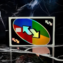 Istickerzpnw Credit Card Vinyl Skins Uno Holographic Decal - No Chip
