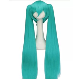 Lucky Day Peluca Verde Hatsune Miku Coletas Desmontables 1.3m