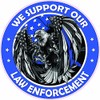 We Support Our Law Enforcement Thin Blue line American Flag