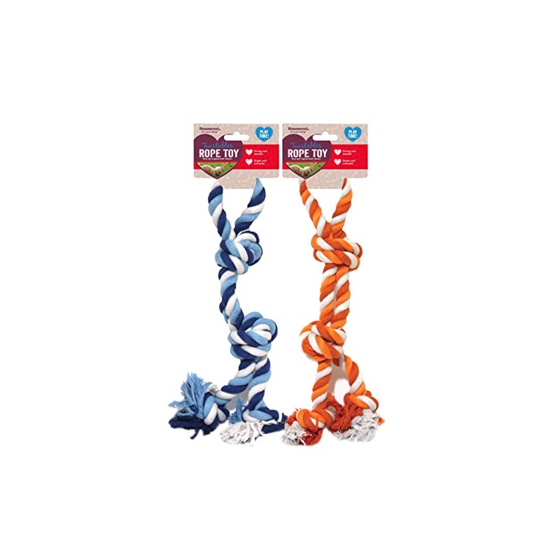 Rosewood Double Tug Rope Toy For Dogs, multi