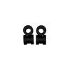 Pkg of 6 - Black SBR Rubber Push-in Grommet -