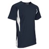 Champro Boys' Top Spin Lightweight Youth Baseball Jersey, Navy, White,
