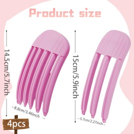 4Pcs Volume Hair Clips, Hair Volume Tool, Volumising Hair Root Clips No Imprint Hair Root Lifting Clips for Women Natural Voluminous Look