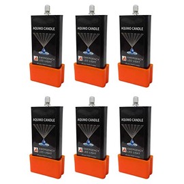 アクモキャンドル 6個セット 水に浸けると光るLEDライト 防災用灯