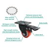2.5'' Swivel Caster Wheels,ULIFESTAR Heavy Duty Plate Casters with Safety